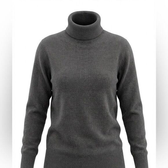 Only Mine Sweaters - ONLY MINE WOMENS CASHMERE TUNIC/SWEATER SIZE XS GRAY